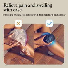 TheraGun RecoveryTherm Cube wearable design with straps for hard to reach areas