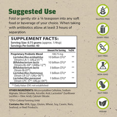 Theralac Master Granular scoop dispense demonstrates daily probiotic portions.
