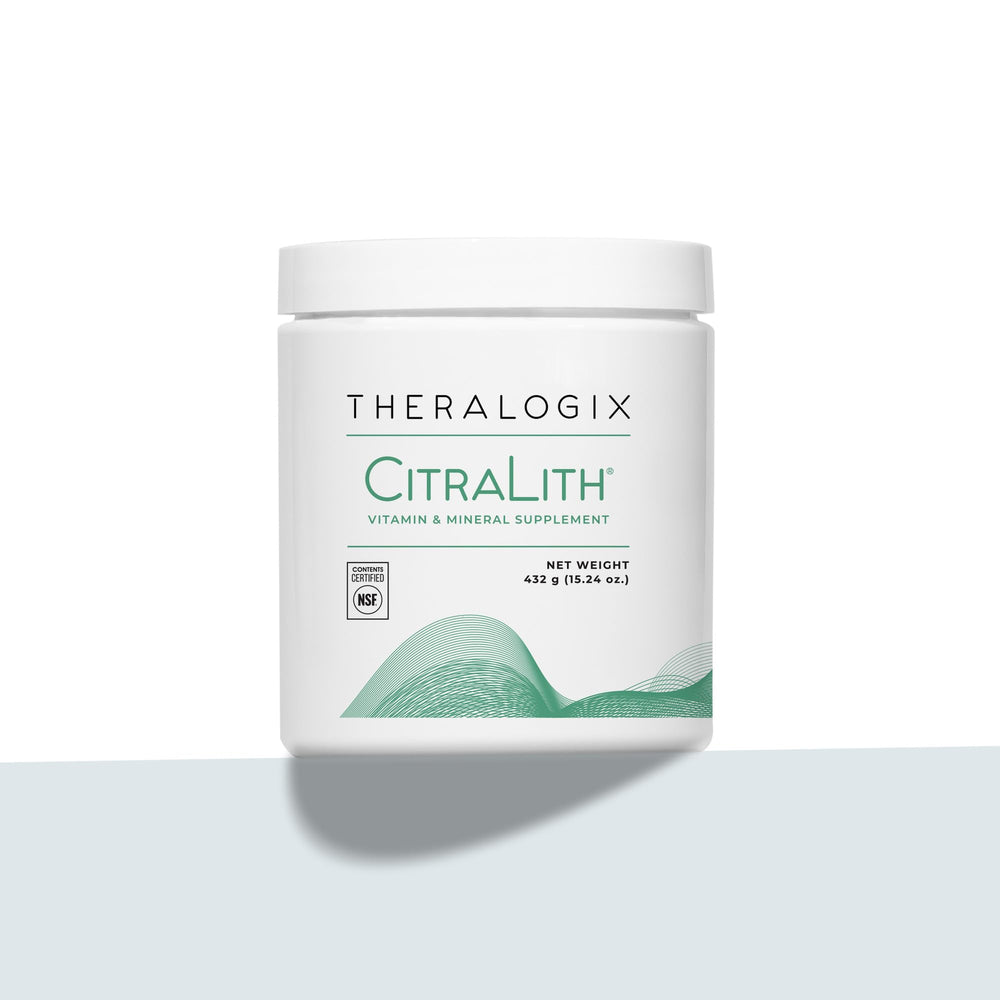 Theralogix CitraLith gluten-free vegan formula highlighting clean label