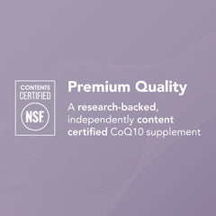 Heart health infographic linked to NeoQ10 supplement