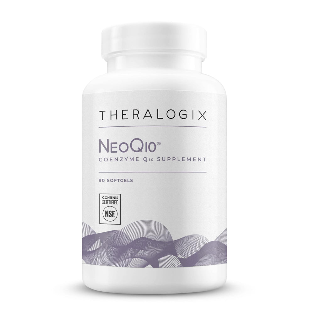 Theralogix NeoQ10 softgel bottle for daily heart support