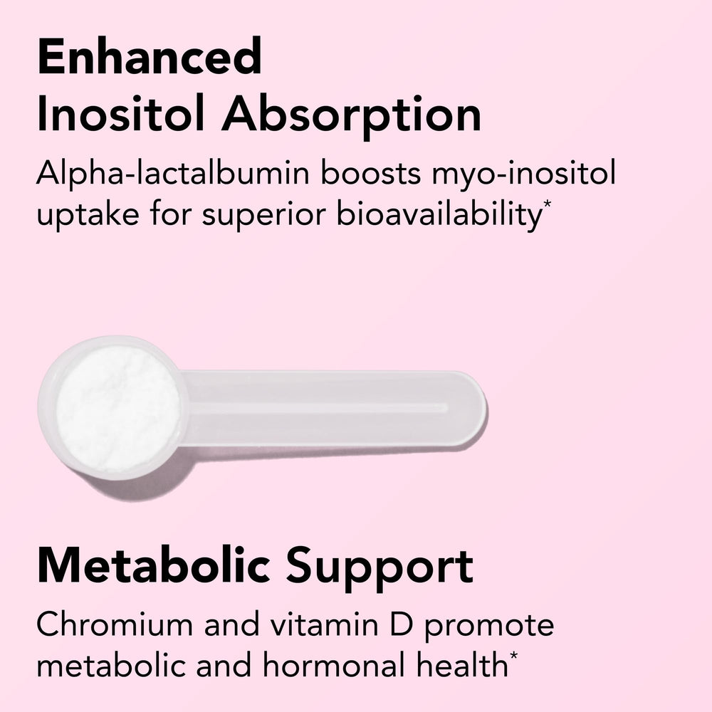 Theralogix Ovasitol Plus capsules shown for easy daily intake.