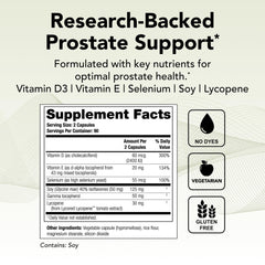 Theralogix Prostate 2.4 bottle front view highlighting NSF-certified quality.