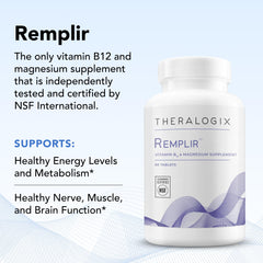 Theralogix Remplir with NSF seal communicates independent potency testing.