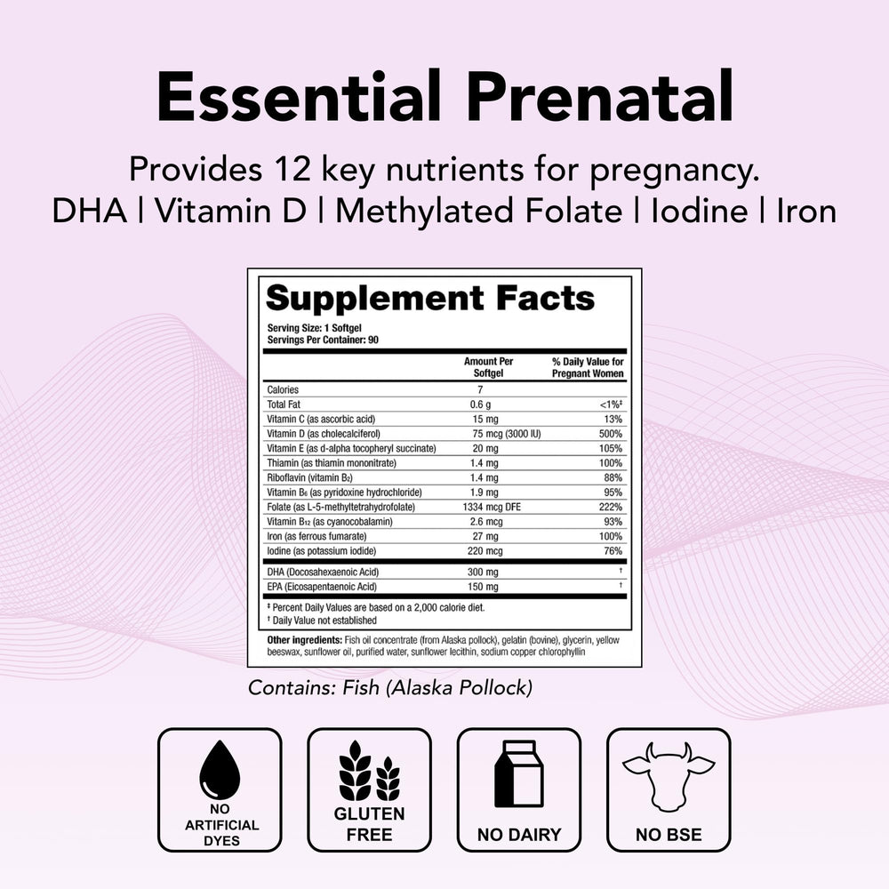 Theralogix TheraNatal One DHA AlaskOmega softgel close-up for omega-3 support