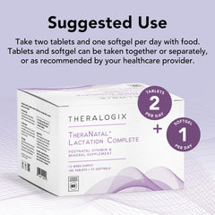 Theralogix TheraNatal vitamin D3 capsules highlight daily mom nutrition.