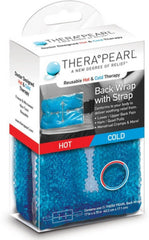 TheraPearl Back Wrap close-up shows flexible beads for targeted heat and cold relief.
