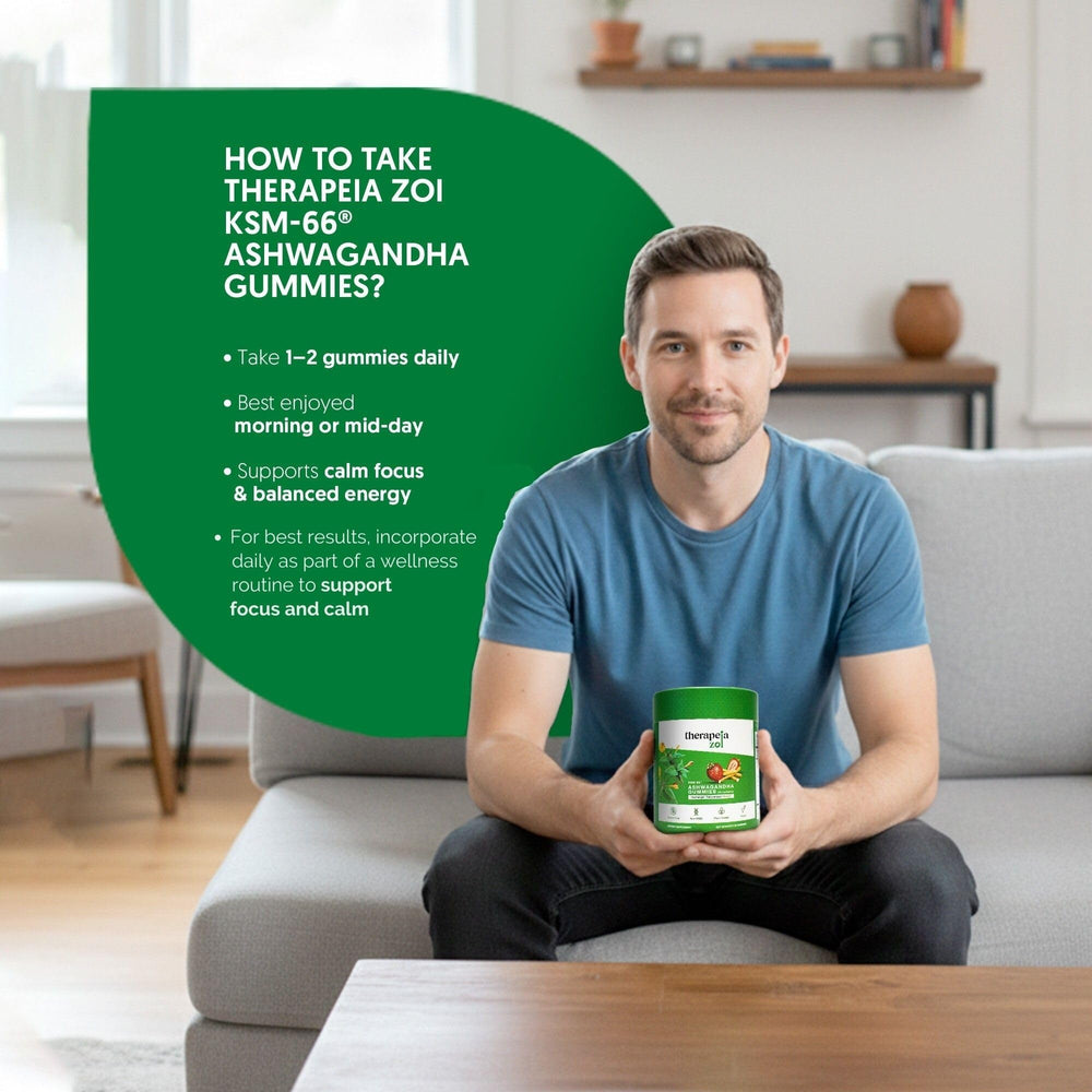 Therapeia Zoi plant-based ingredients gummies emphasizing vegan gluten-free formula