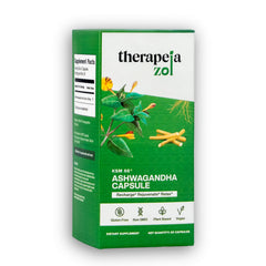 Therapeia Zoi stress-support capsules on packaging highlight tension relief potential.
