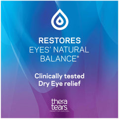 Five vital electrolytes in TheraTears support natural tear balance.