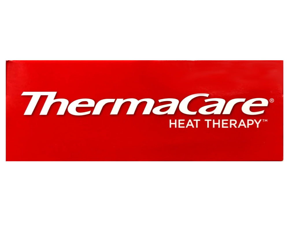 Person wearing ThermaCare heatwrap discreetly under clothing