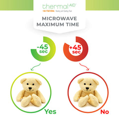 Thermal-Aid Honey The Yellow Bear plush exterior is washable and durable.