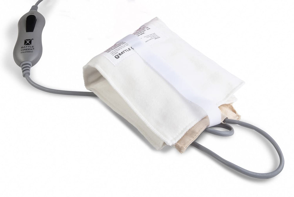 Thermophore Liberty petite 4x17 cover for targeted moist heat therapy on neck.