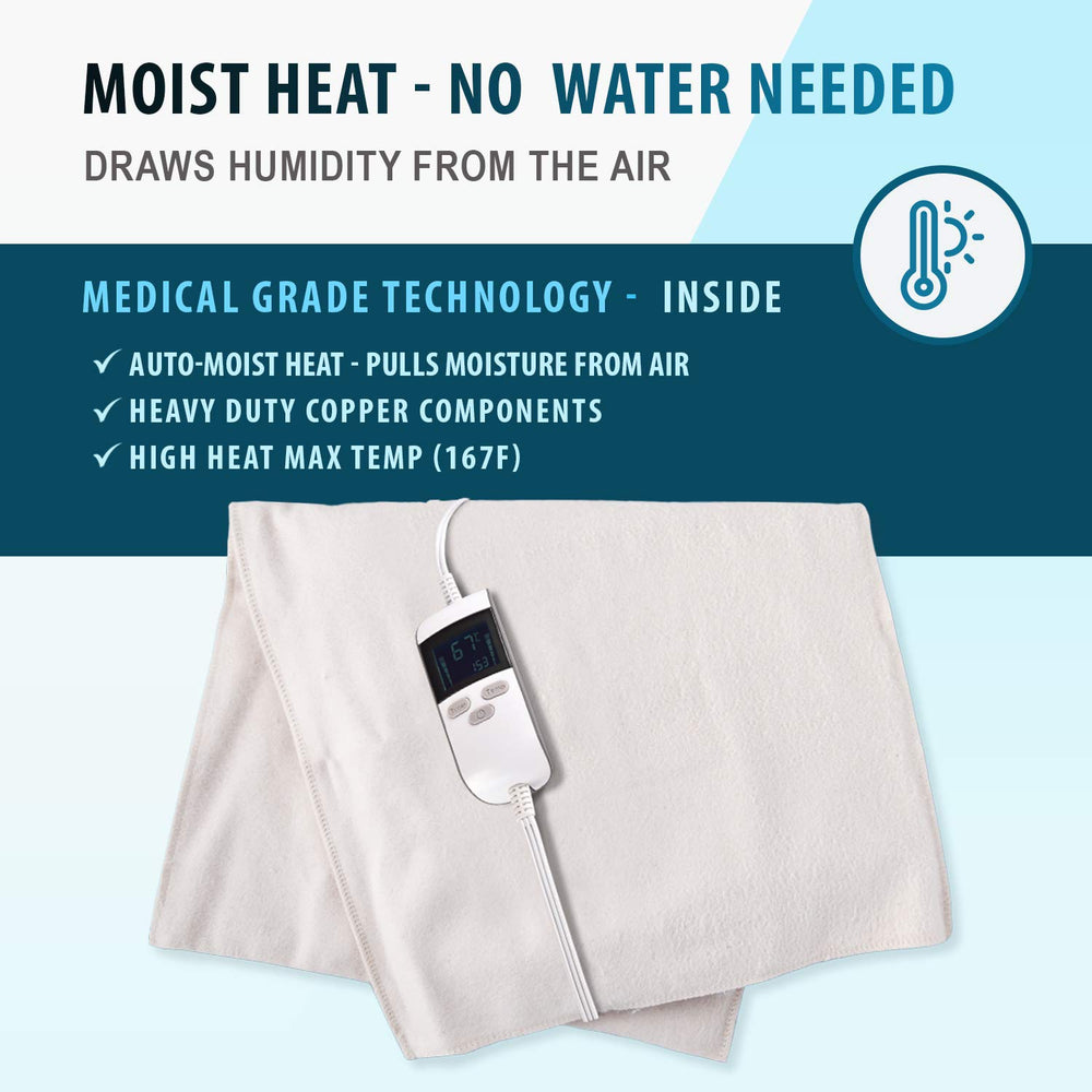 ThermoRelief auto shut-off timer supports safe, customizable sessions.