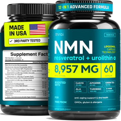 Thinbi NMN supplement 8957mg bottle for daily energy support.