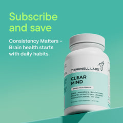 Close-up of Thinkwell Labs capsule showing smooth texture for daily use.