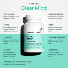 User taking a Thinkwell Labs capsule with water for convenient daily use.