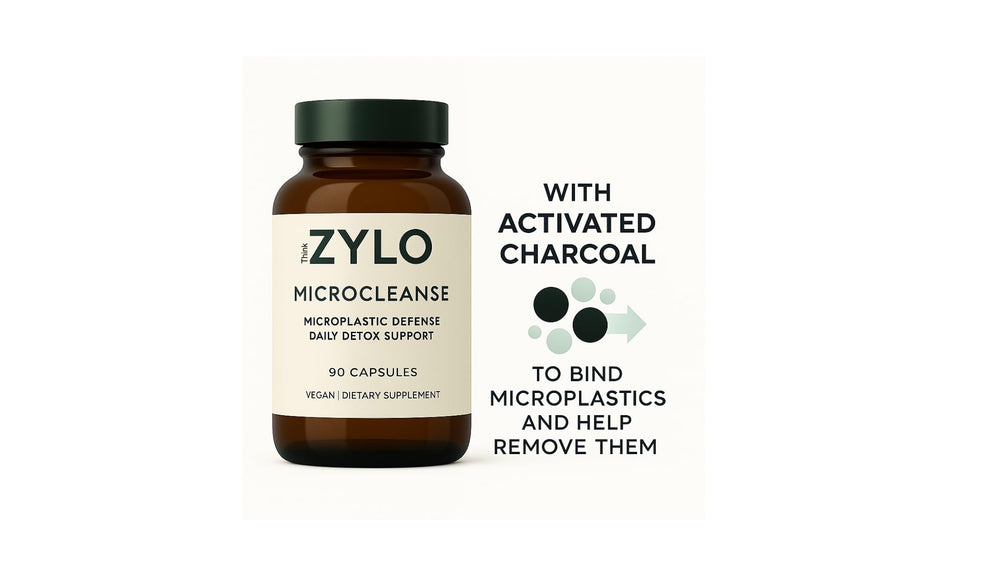 Digestive balance scene with ThinkZylo MicroCleanse supporting gut health