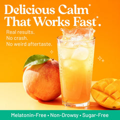 Third Nature peach mango flavor jar highlighting a vibrant, sugar-free calm moment.
