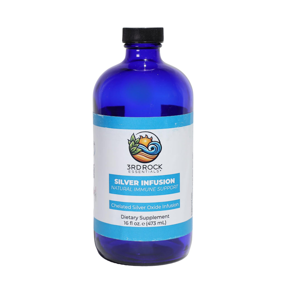 Third Rock Essentials Silver Infusion bottle for daily immune support.