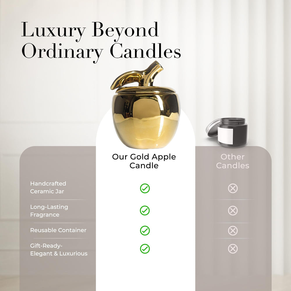 Thompson Ferrier apple candle ornament suggests premium gifting.