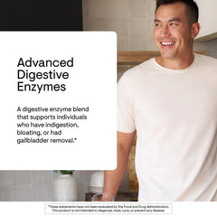 THORNE Advanced Digestive Enzymes capsules ready to take after meals.