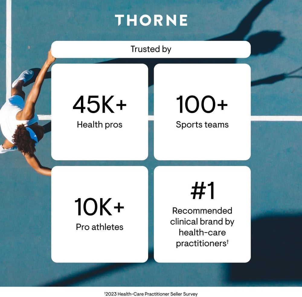 Brand trust badge for THORNE Advanced Iron Complex