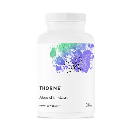 Thorne Advanced Nutrients multivitamin bottle for daily foundational support