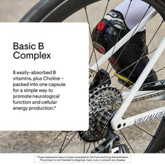 Thorne Basic B-Complex capsules ready for daily use with clean delivery.