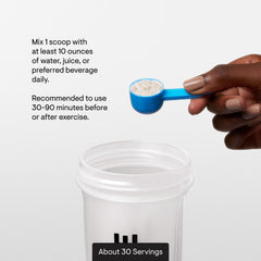 Athlete mid-workout using THORNE Creatine + BCAAs for endurance