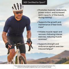 NSF Certified for Sport badge on THORNE Creatine + BCAAs label