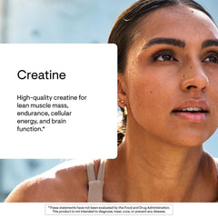 Front-facing THORNE Creatine bottle showing NSF certification label.
