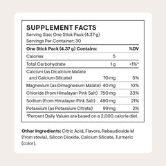 THORNE Daily Electrolytes pour glass demonstrates fast mix for on-the-go hydration.