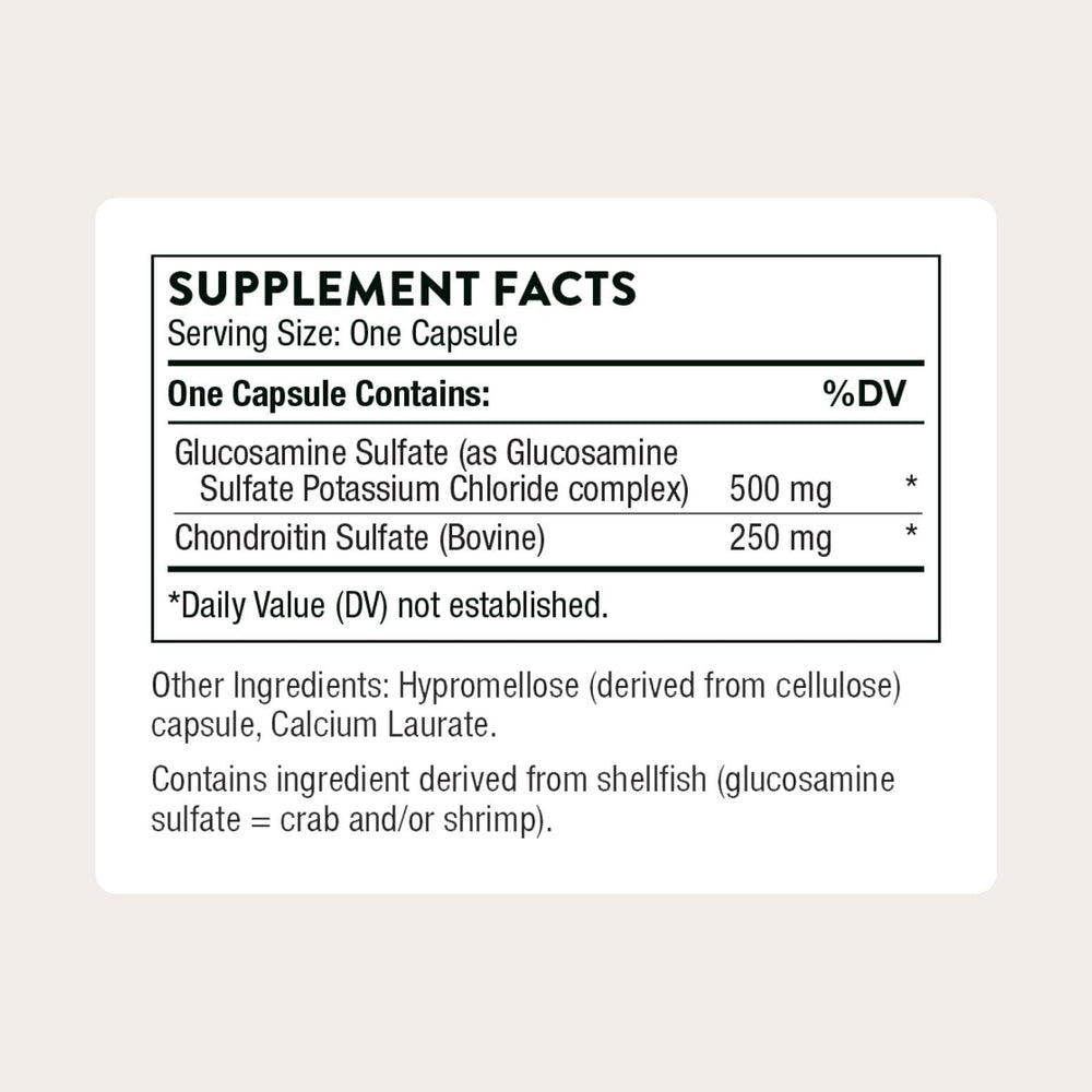 Close-up of THORNE capsules suggests easy daily supplementation for mobility.