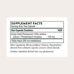 THORNE grape seed extract capsules arranged for convenient antioxidant support