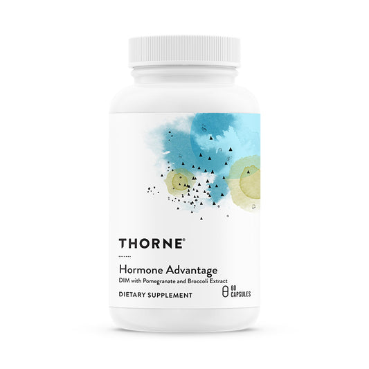 Thorne Hormone Advantage bottle and pour for daily balance support