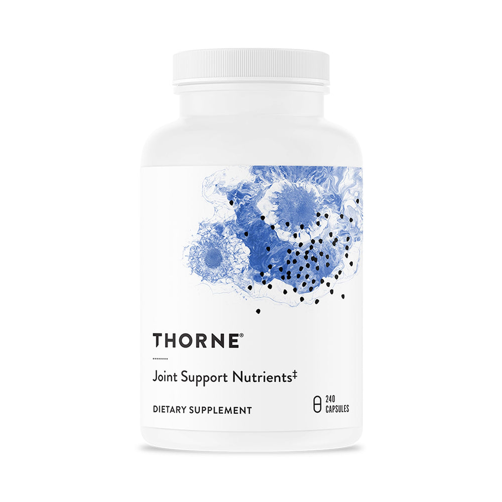 Thorne Joint Support Nutrients bottle with glucosamine for daily joint care.