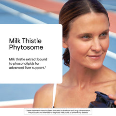 Liver health concept art representing Thorne Milk Thistle Phytosome benefits.