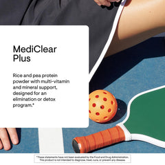 THORNE MediClear Plus ingredients panel highlighting key botanicals and minerals