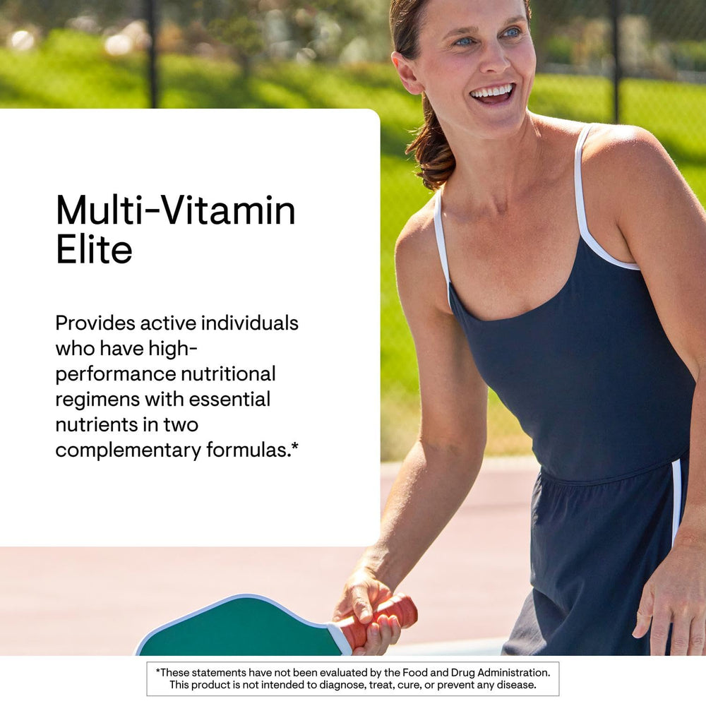 THORNE Multi-Vitamin Elite AM capsules for daytime energy support.
