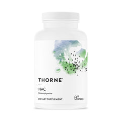 THORNE NAC 500mg bottle front for daily immune support and ease of use