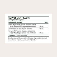 Thorne SAT Milk Thistle capsules for daily wellness routines.
