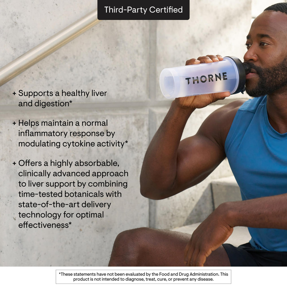 Thorne SAT third-party testing certificate label ensures transparency.