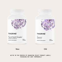 Thorne Thyroid Health Complex capsules held in hand for daily use