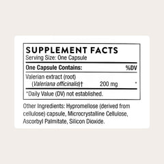 Valerian Root capsules for natural sleep support