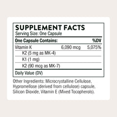 THORNE Vitamin K bottle pour illustrating daily dosing convenience