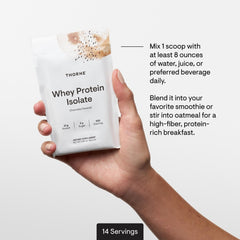 THORNE Whey Protein Isolate enzymes blend for digestion support
