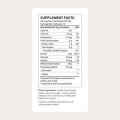 THORNE Whey Protein Isolate scoop atop powder for easy post-workout shakes