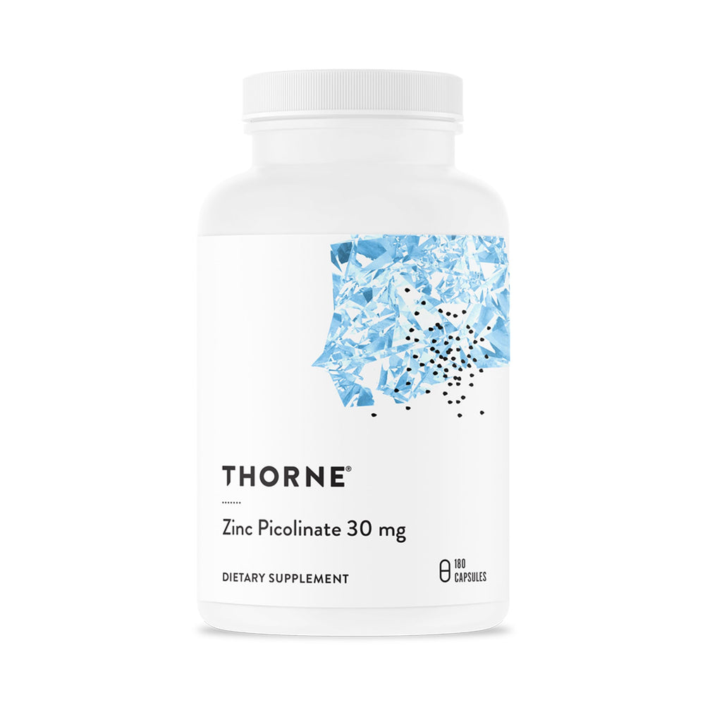 Thorne Zinc Picolinate 30 mg bottle for daily wellness