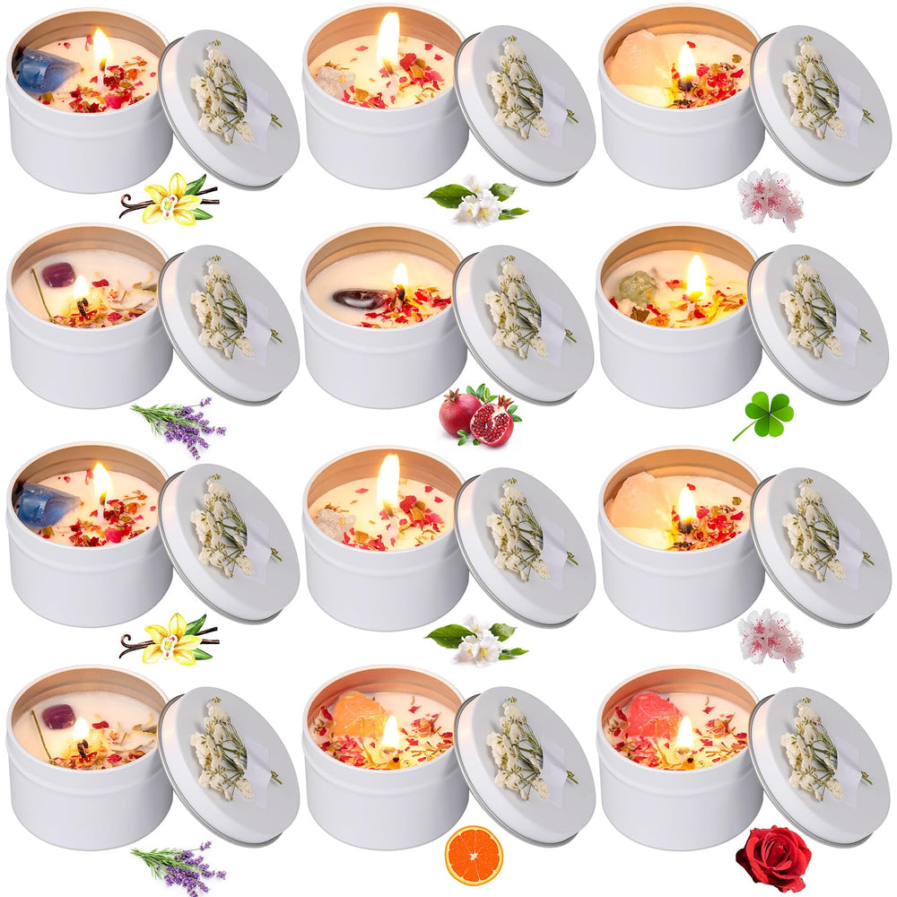 Threlaco bridesmaid candle set with 12 scented minis, ideal wedding favors